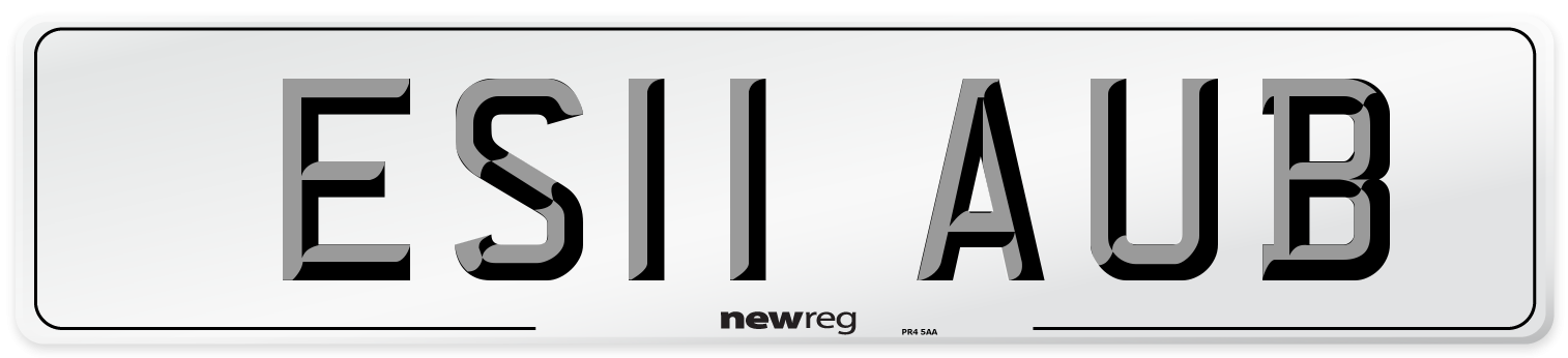 ES11 AUB Number Plate from New Reg